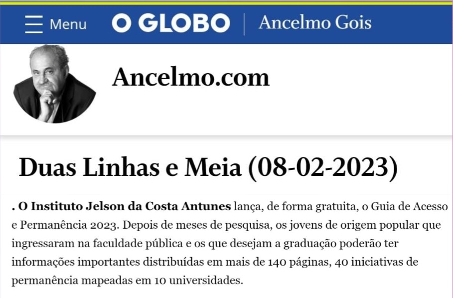 O Globo - Guia Acesso e Permanência