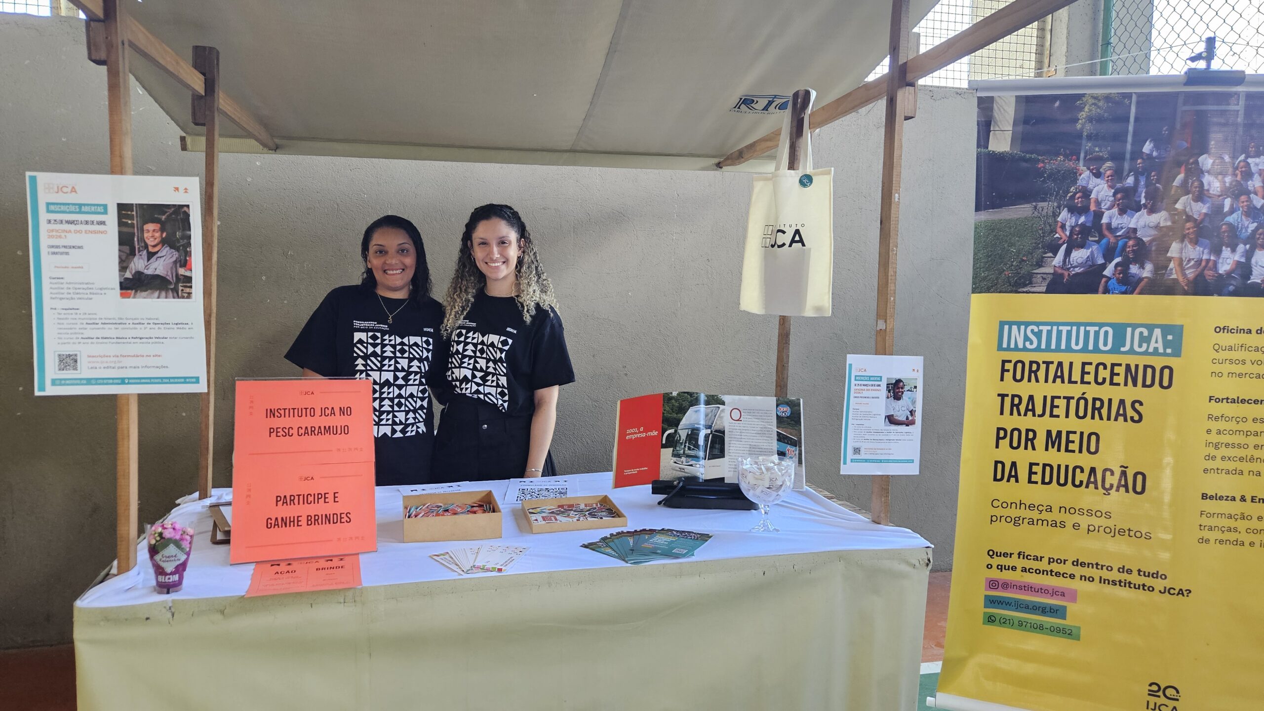 IJCA participa de ação em Niterói e destaca oportunidades de formação para jovens e mulheres
